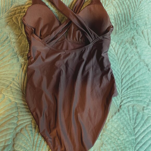 Swimsuit Women One Piece Tummy Control Deep V Neck Bathing Suit - Picture 8 of 10